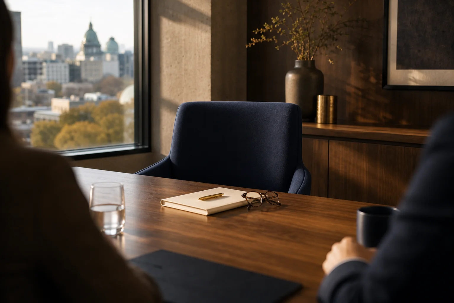 Fauteuil de direction dans une salle de conseil à Montréal